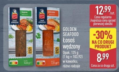 Łosoś wędzony Golden Seafood promocja w Aldi