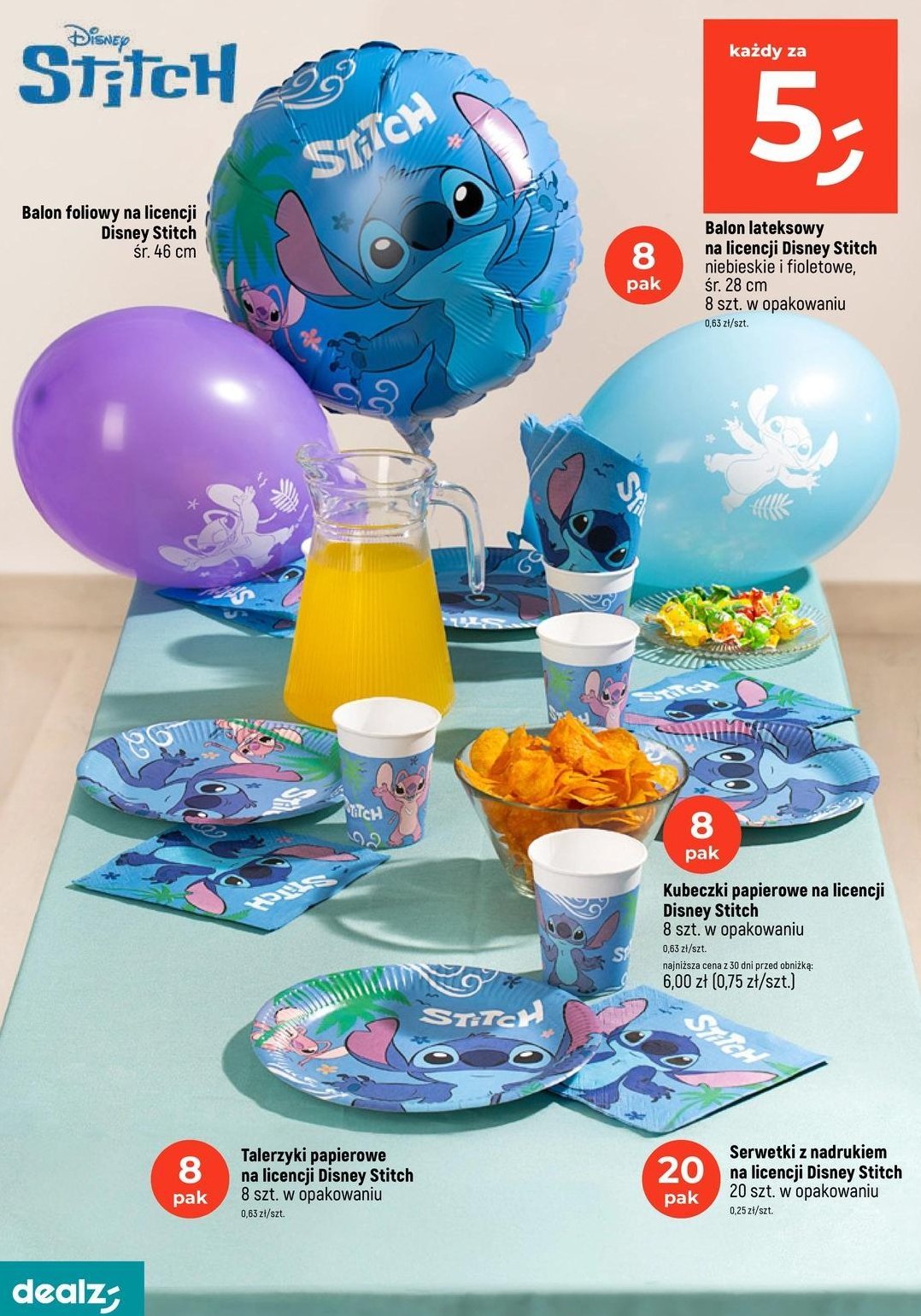 Balon foliowy stich 46 cm promocja