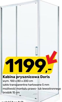 Kabina prysznicowa Doris promocja w Bricomarche