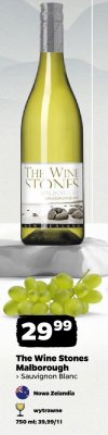 Wino The Wine Stones Malborough Sauvignon Blanc promocja w Netto