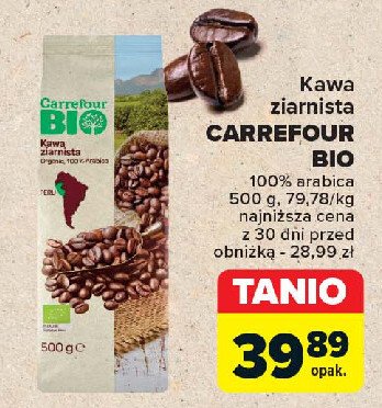 Kawa arabica Carrefour bio promocja