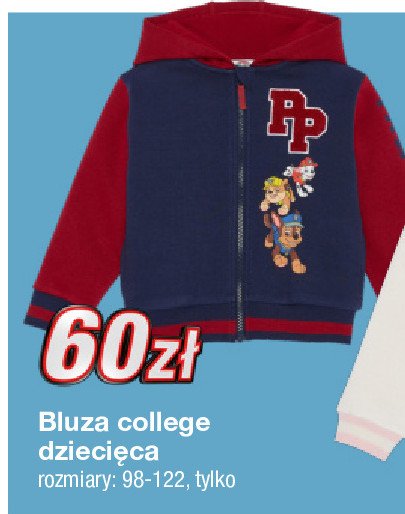 Bluza college psi patrol 98-122 promocja