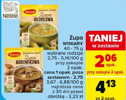 Zupa ogórkowa Winiary nasza specjalność promocja