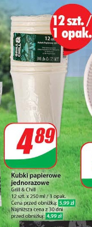 Kubki 250 ml Grill & chill promocja