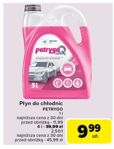 Płyn do chłodnic q new Orlen petrygo q promocja w Carrefour Market