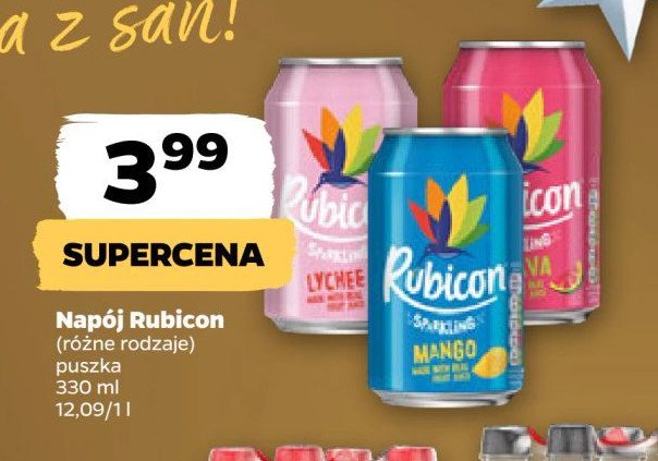 Napój lychee RUBICON promocja w Netto