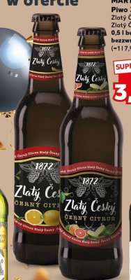 Piwo Zlatý Český Cerny Citrus  promocja w Kaufland