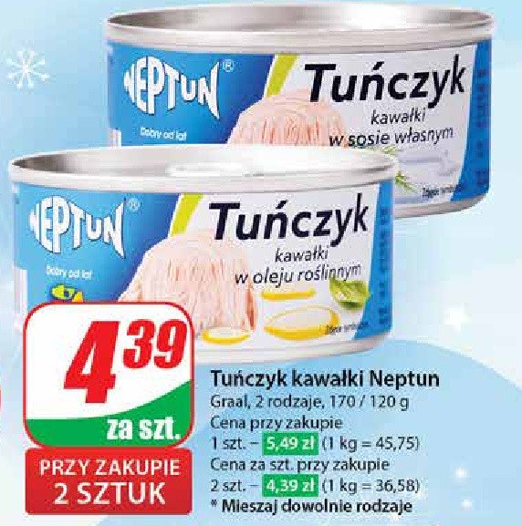 Tuńczyk w oleju Neptun promocja