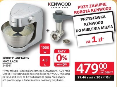 Robot planetarny Kenwood KHC29.A0SI promocja w Selgros