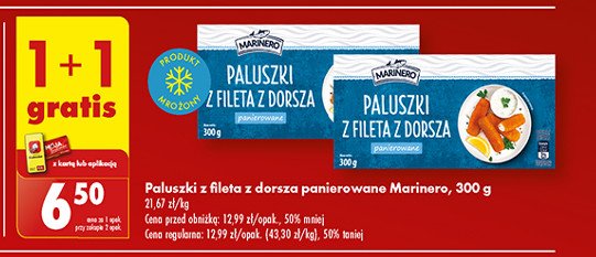 Paluszki z fileta z dorsza panierowane Marinero promocja