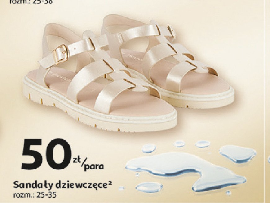 Sanda艂y dziewcz臋ce rozm. 24-35 Auchan inextenso promocja