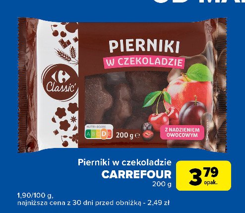 Pierniki z nadzieniem owocowym Carrefour promocja