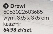 Drzwi kaszmir promocja w Castorama