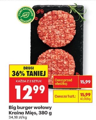 Burger wołowy promocja w Biedronka