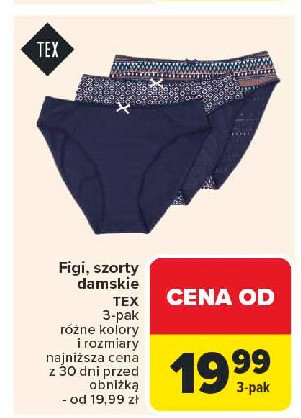 Szorty damskie Tex promocja