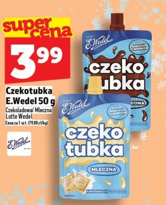 Czekotubka E.Wedel 50 g promocja w TOPAZ