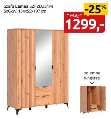 Szafa Lamea SZF2D2S1M promocja w Black Red White