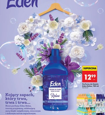 Perfumy do tkanin Eden Relax, 720 ml promocja w Biedronka
