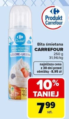 Bita śmietana CARREFOUR promocja w Carrefour Market