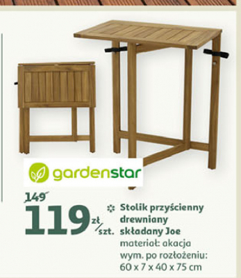 Stolik przy艣cienny joe Garden star promocja