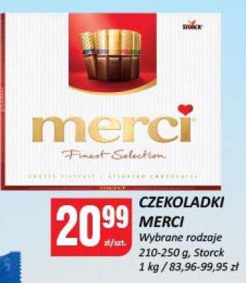 Czekoladki Merci wybrane rodzaje Storck promocja w Chorten