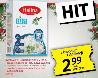 Ryż biały długoziarnisty 4x125g promocja w Selgros