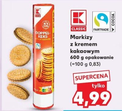 Markizy z kremem kakaowym różne rodzaje promocja w Kaufland