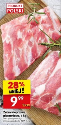 Żebra wieprzowe pieczenione, 1 kg promocja w Twój Market