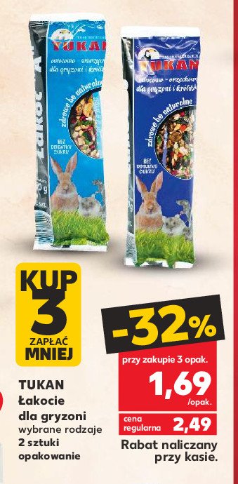 Łakoć owocowo-orzechowy Tukan promocja