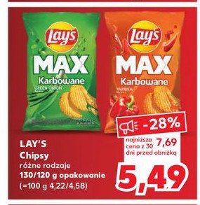 Chipsy paprykowe Lay's max karbowane promocja