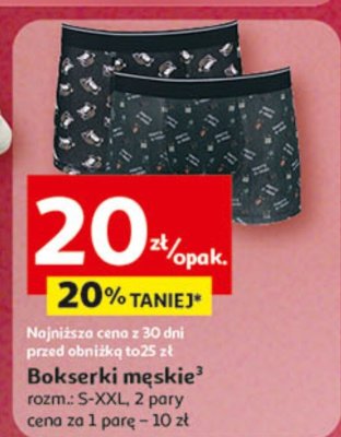 Bokserki męskie promocja w Auchan