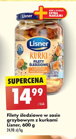 Filety śledziowe z kurkami Lisner promocja