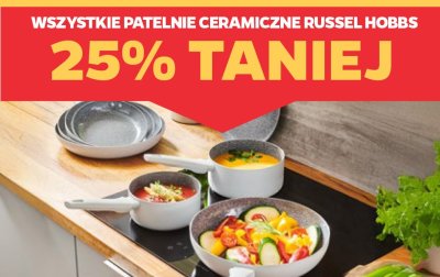 Patelnie ceramiczne wszystkie rodzaje -25% promocja w Netto