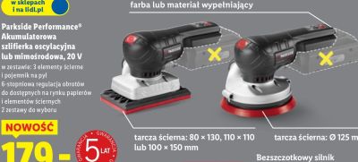 Akumulatorowa szlifierka oscylacyjna promocja w Lidl
