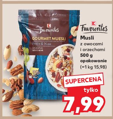 Musli o smaku czekolady K-classic favourites promocja w Kaufland