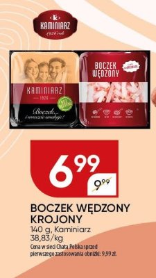 Boczek wędzony krojony Kaminiarz promocja w Chata Polska