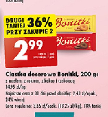 Ciastka deserowe z kakao Bonitki promocja