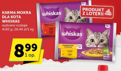 Karma mokra dla kota Whiskas wybrane rodzaje promocja w ABC