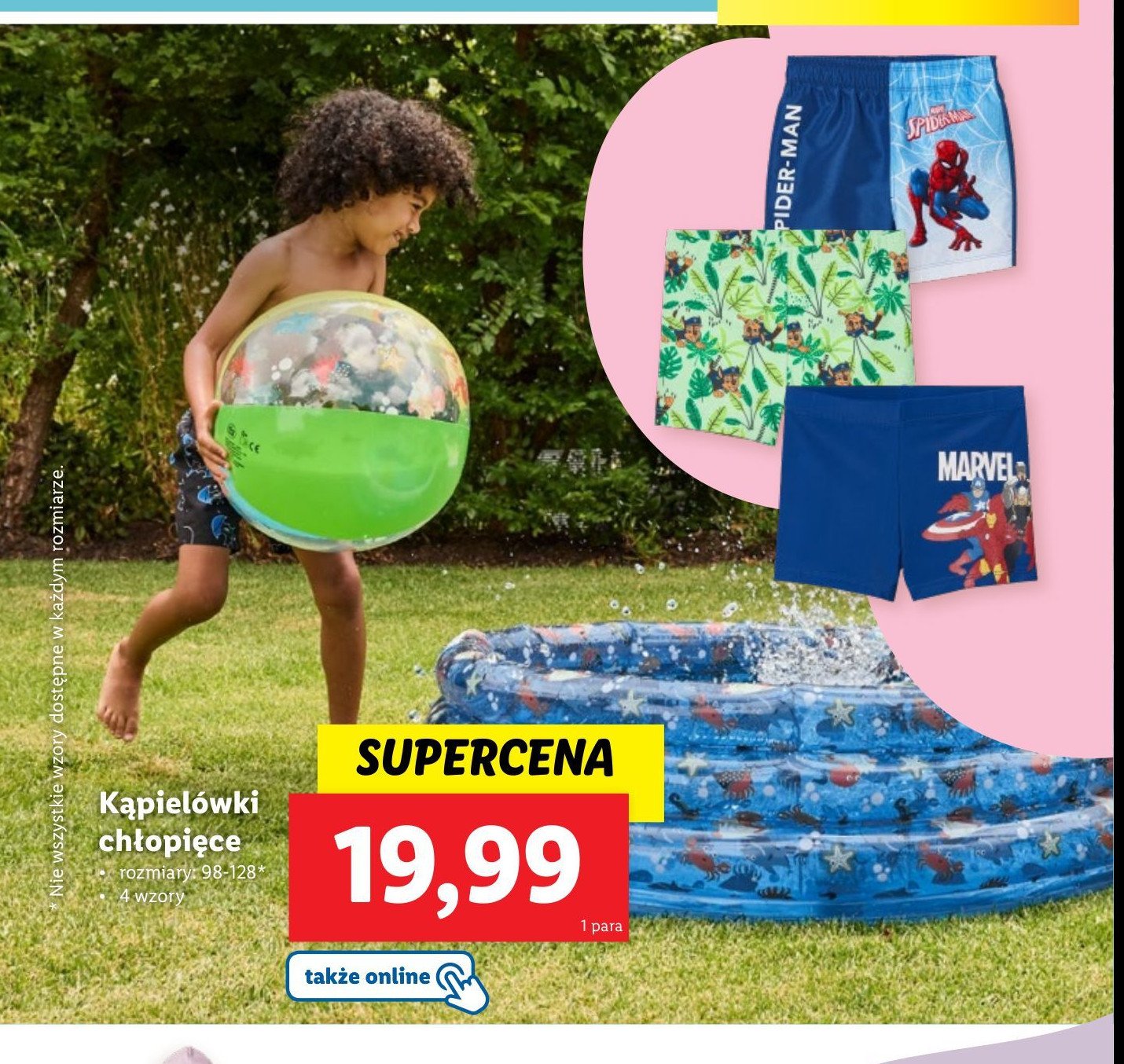 Kąpielowki chłopięce 98-128 promocja
