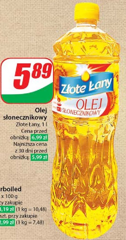 Olej s艂onecznikowy Z艂ote 艂any (dino) promocja