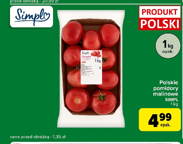 Pomidory malinowe polska Simpl promocja