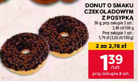 Donut o smaku czekoladowym promocja