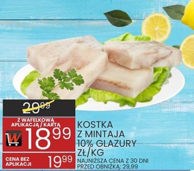 Kostka z mintaja 10% glazury promocja w Wafelek
