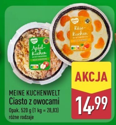 Ciasto z owocami MEINE KUCHENWELT różne rodzaje promocja w Aldi