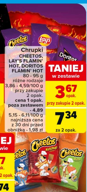 Chrupki spirals ser z ketchupem Cheetos promocja