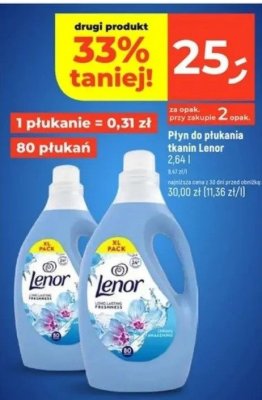 Płyn do płukania tkanin Lenor promocja w Dealz
