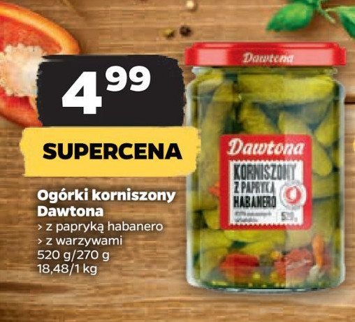 Korniszony z papryk膮 habanero Dawtona promocja