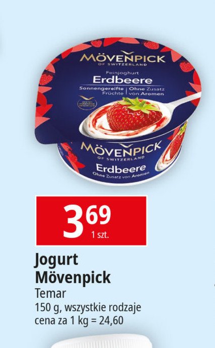 Jogurt truskawka Movenpick promocja