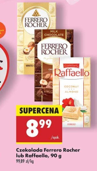 Czekolada coconut almond Ferrero rocher promocja