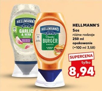 Sos garlic & herb Hellmann's promocja